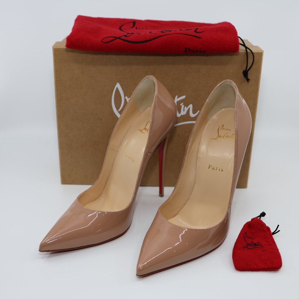 Flawless with Box, Dust bag Christian Louboutin So Kate 120mm Nude Size 41